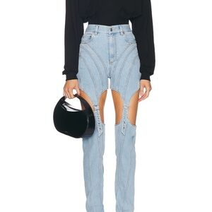 Mugler Light Blue Denim Jeans